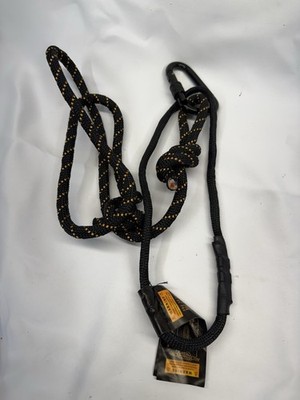 Muddy Safety Harness Linemans Rope w-Carabiner Black-Orange Tree Stand - MSA070