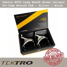 Tektro R559 Long Reach Brake Caliper 55-73mm Nutted F&R - Silver / Black