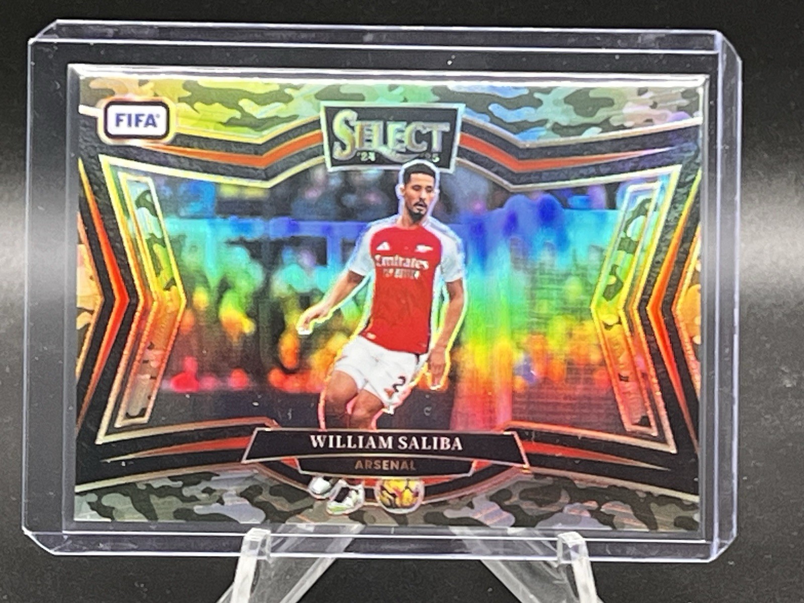2024-25 Panini Select FIFA - Field - #222 William Saliba Camo Prizm 104/135