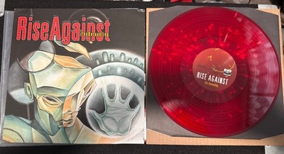 Rise Against - The Unraveling Red w/White Splatter Color Vinyl LP Fat Wreck NOFX