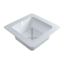 AmGood Flanged Plastic Floor Drain Strainer 11-3/4 in. x 11-3/4 in. x 4-3/16 in
