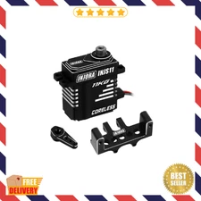 Coreless High Torque Micro Servo with Mount and Servo Horn for SCX24 C10 (Black)