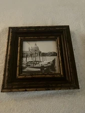 Michaels Mini Picture Frame Black Rustic Gold Frame