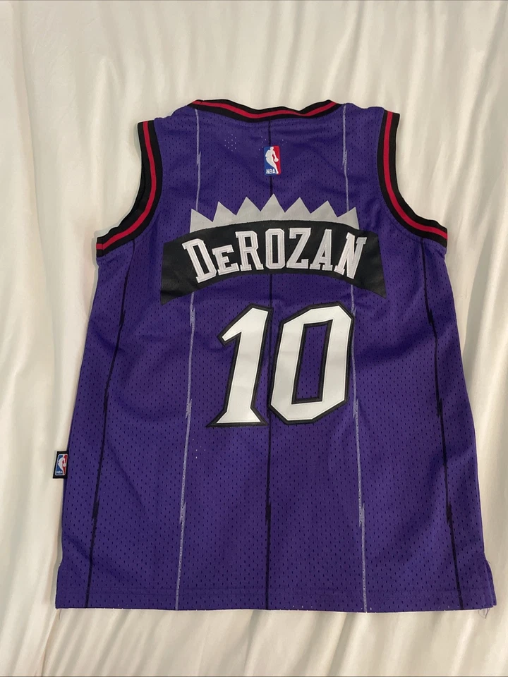 Toronto Raptors DeMar DeRozan Jersey Purple Size S Adidas NBA Hardwood Classics - Image 2 of 2