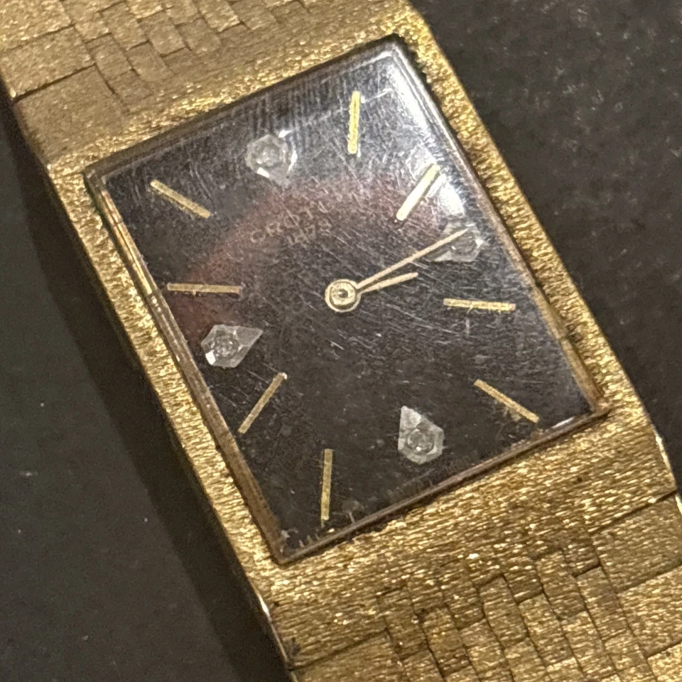 Reloj Hombre Croton Tono Dorado De Colección Para Piezas Reparación Restauración Como Está Condiciones Foto 2 de 4