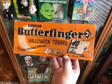 Vintage Antique 1950s Butterfinger Halloween Candy Container Display Box Rare