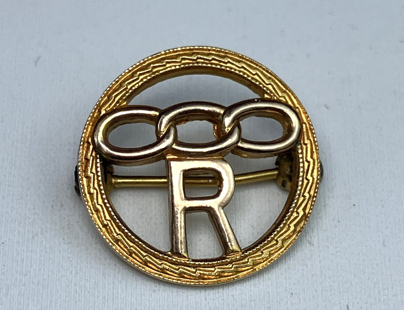 Gold Filled Daughters of Rebekah Pin Oddfellows Vintage