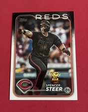 2024 Topps Series 2 - Spencer Steer #485 Free Shipping with Toploader & Sleeve