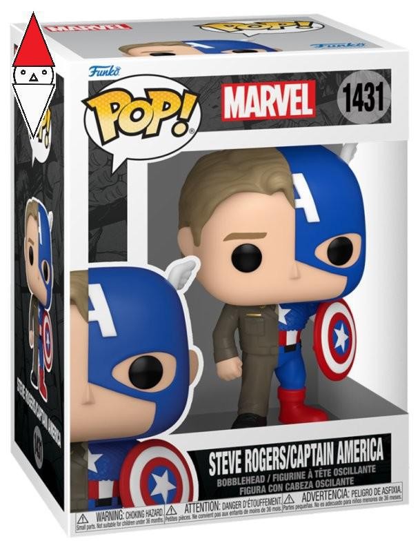 ACTION FIGURE FUNKO LCC SPLIT CAPTAIN A/STEVE R (POP VINYL - MARVEL COMICS)