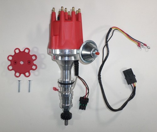 FORD FE 332,352,360,390,406,427,428 RED Small Cap HEI Distributor *PRO SERIES* - Picture 2 of 8