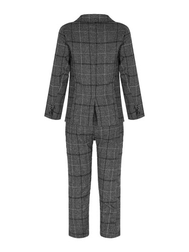 Suits for Kids Boys Slim Fit Suit 3 Piece with Blazer Pants and Bow Tie Outfits - Picture 23 of 71