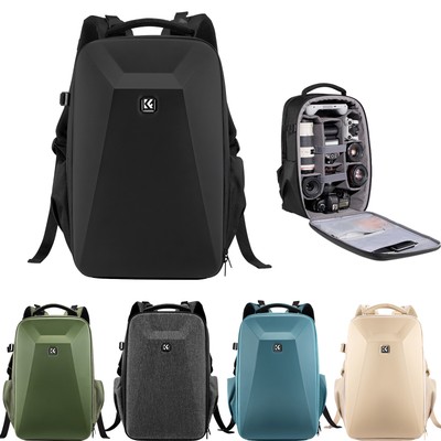 K&F Concept Camera Backpack Hardshell Bag w/15-15.6 Inch Laptop Compartment DSLR
