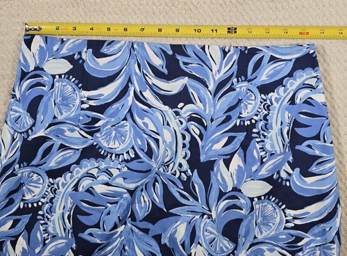 Lilly Pulitzer Izzy Skirt High Tide Navy Blue You're The Zest Women Sz 12 NWT - Picture 10 of 10