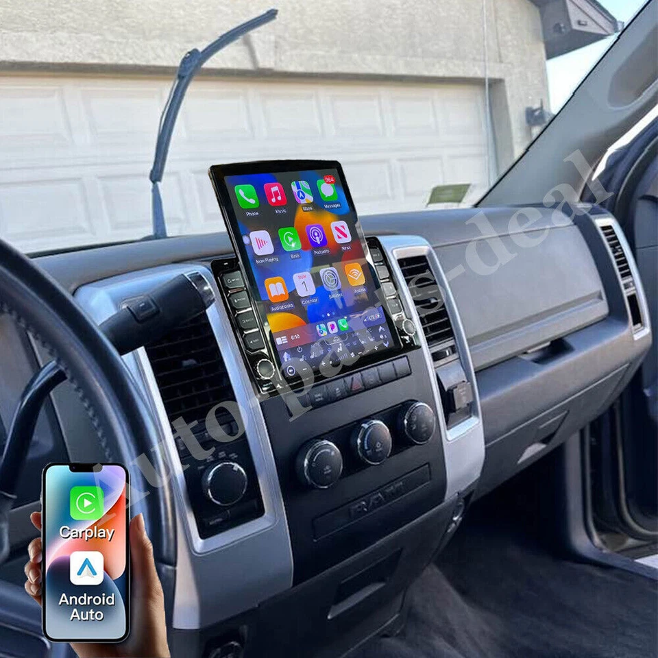 Carplay For 2009-2012 RAM 1500 2500 3500 Android 13 Car Stereo Radio Navi GPS FM - Image 4 of 4