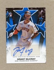 2025 Topps Series 1 Grant McCray Baseball Stars Autograph BLUE 36/150 RC Giants