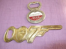 AMSTEL and PERRIER bottle openers