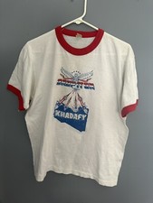 Vintage 1986 USAF F-111 Reagan Khadafy T Shirt XL Made In USA Single Stitch