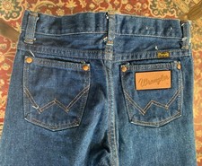 Wrangler blue denim jean pant 24.5" waist, straight leg 35" boys