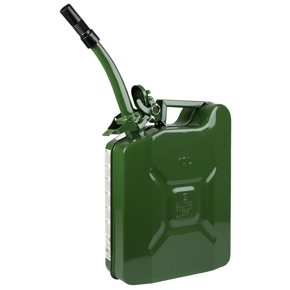 WALTER Benzinkanister 10L mit flexiblem Trichter, aus Metall, beschichtet - Bild 3 von 4