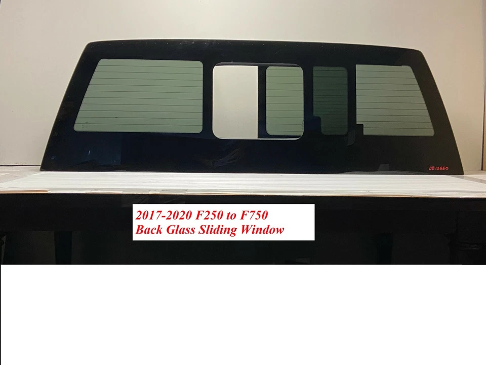 Fits 2017-2025 Ford F250 F350 Back Glass Power Ready Sliding Window / Heated Foto 3 de 4