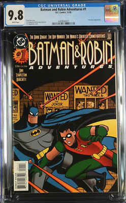 Batman and Robin Adventures #1 CGC 9.8 Graded DC 1995 Two-Face Appearance