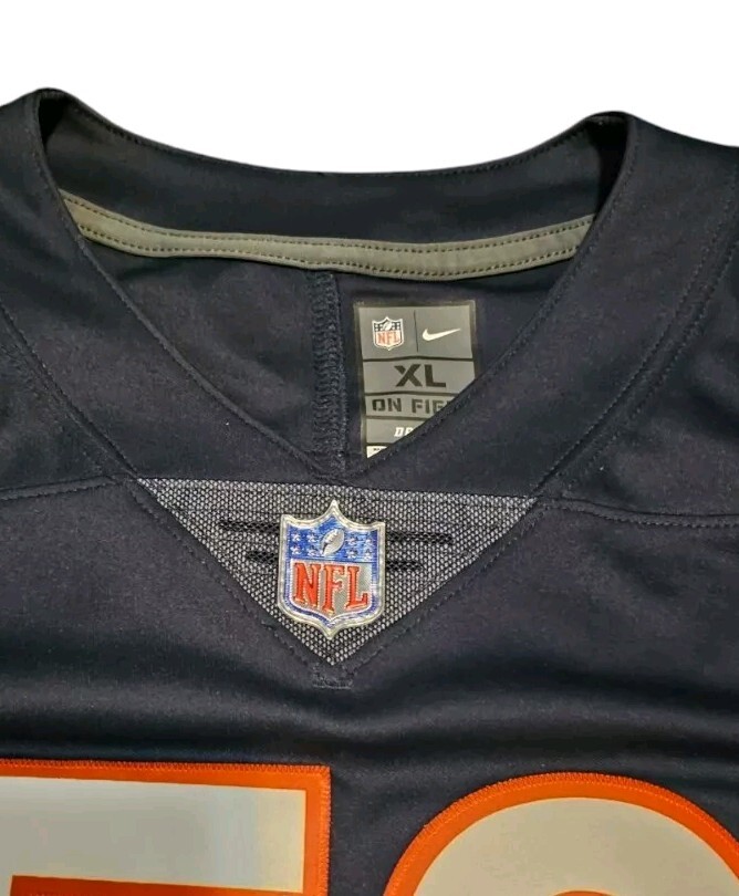 Nike Dri-Fit NFL On Field Chicago Bears #52 Jersey Mack Stitch