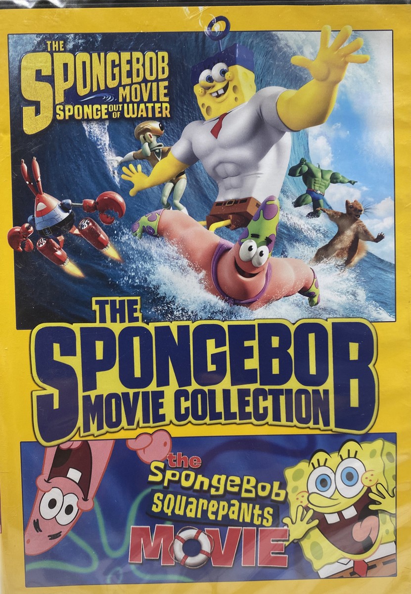 🛑 THE SPONGEBOB SQUAREPANTS MOVIE COLLECTION ‼️ripped Plastic