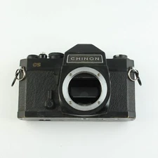 Chinon CS - 35mm SLR Camera Body - Black - For Parts or Repair