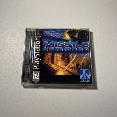 Missile Command (Sony PlayStation 1, 1999) Black Label Complete! Tested & Works!