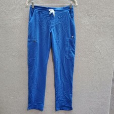 Figs Women Scrub Pants XS Blue Jogger Technical Collection Cargo