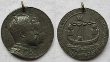 Coronation Medal 1902 Edward VII and Alexandra Borough of Folkestone (165614)