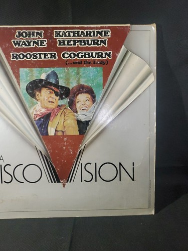 Rooster Cogburn 1978 MCA Disco Vision LaserDisc John Wayne Katharine Hepburn - Picture 2 of 10