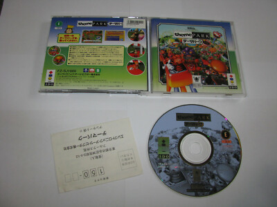 Theme Park 3DO Japan import + registration card US Seller