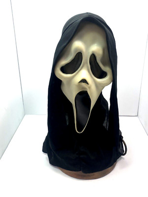 Scream Mask with N mark by Easter Unlimited Glow in Dark Adult with Hood S9206