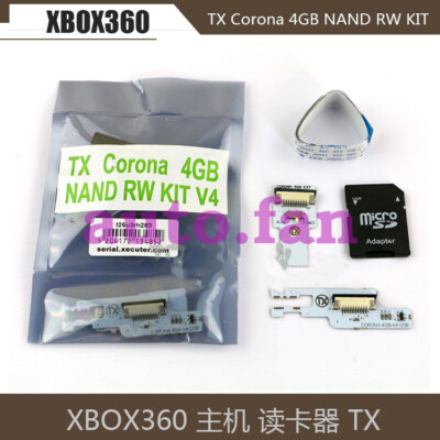 S10EWRDS 4GB RW 無線 Windows10 1Pcs New For XBOX360 XECUTER TX CORONA 4GB NAND RW KIT 4G V4