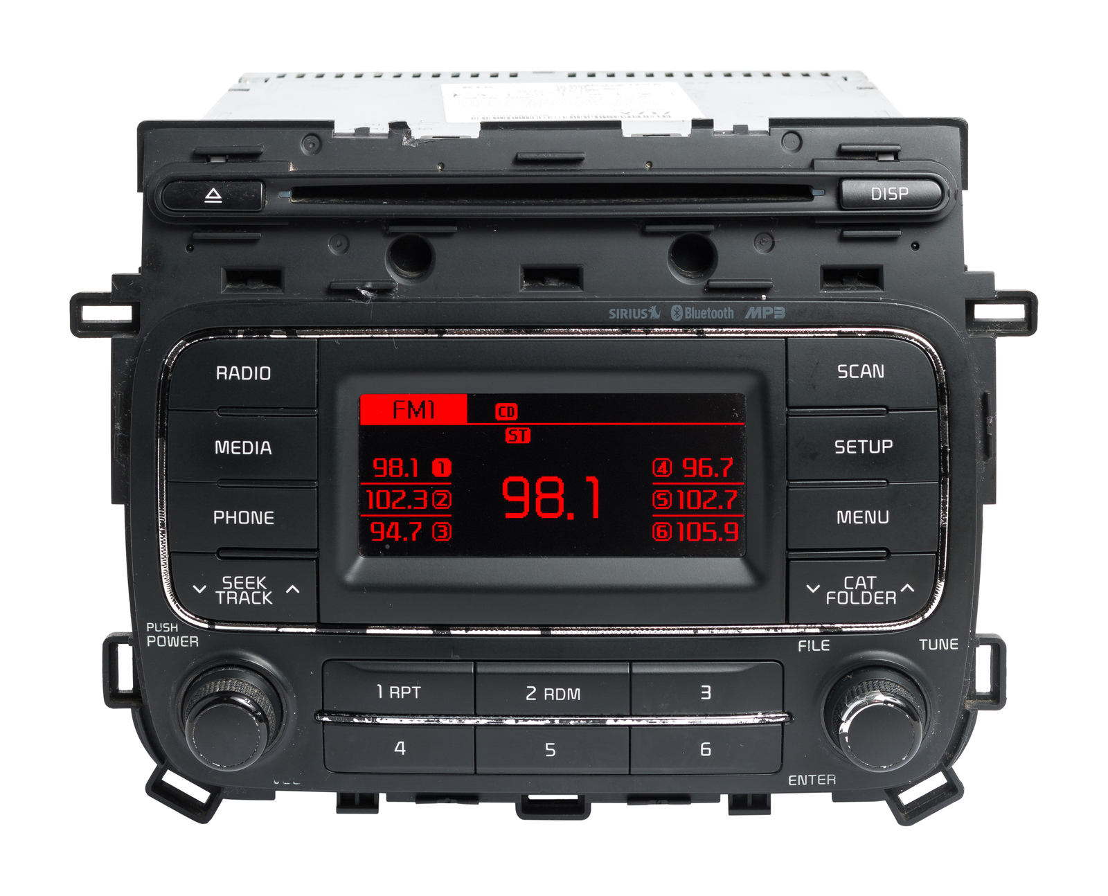 2014-2016 Kia Forte AM FM MP3 XM Bluetooth Single-Disc CD player 96170-A7171WK