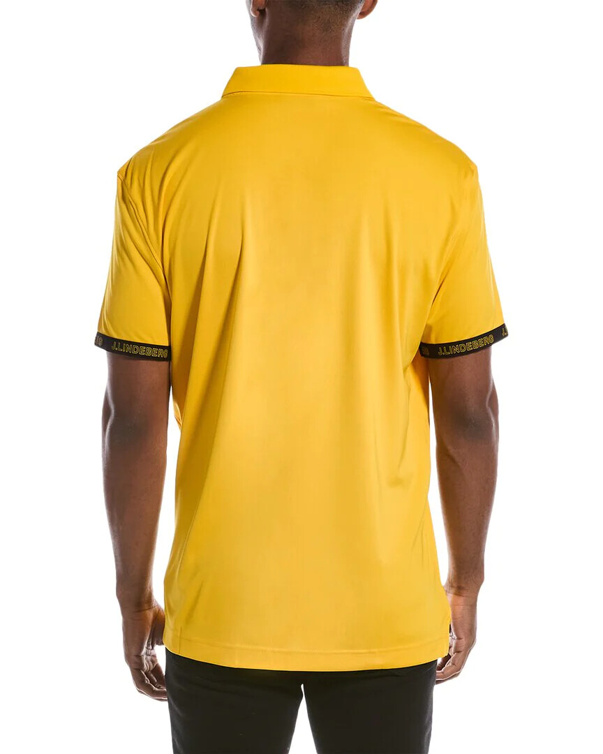 J.Lindeberg ゴルフシャツ イエロー 44 J Lindeberg Men's GUY Regular Fit Golf POLO GMJT06477 K099 Yellow