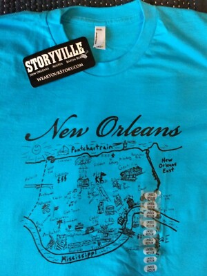 New Orleans T Shirt 100% Cotton American Apparel Size M Unisex