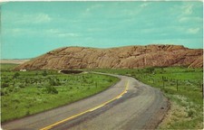 Scenic View of Independence Rock, Between Rawlins And Casper, Wyoming Postcard