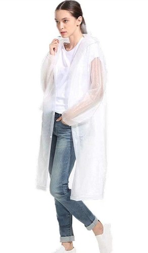 EVA Women Rain Ponchos for Adults Men Raincoat Waterproof Rain Jacket Camping... - 第 1/3 張圖片