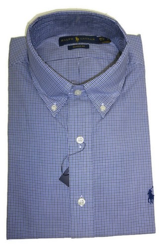 RALPH LAUREN Herren Classic-Fit Oxford Hemd, Polo FL D3 Blau Multi (15,5-34 - Bild 3 von 4