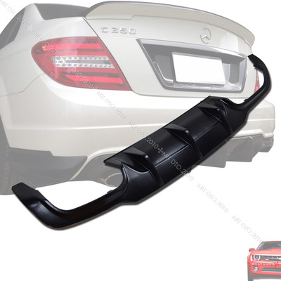 LA Unpainted Fit For Mercedes Benz W204 C-class LCI 2D Rear Diffuser