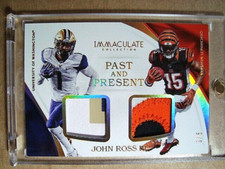 2017 John Ross Immaculate Rookie Past & Present Dual Patch RC /5 MINT 🔥🔥🔥