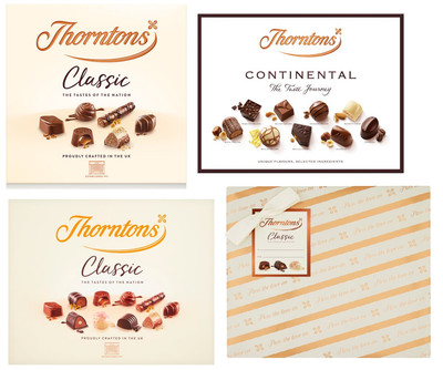 Thorntons klassische Sammlung Geschenkset Milch und dunkle Schokoladensortimente