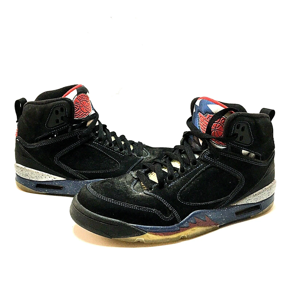 RARE 364806 062 AIR JORDAN SIXTY PLUS black/varsity red-french blue  MEN Size 10 Jordan Sixty Plus Black Varsity Red French Blue | eBay main image 3