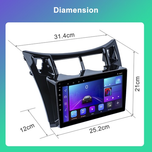 Android 13 For Toyota Yaris 2005-2011 Car Carplay Radio Stereo GPS Navi WiFI BT - Picture 2 of 18