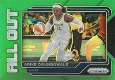 2023 Panini Prizm WNBA ARIKE OGUNBOWALE #3 ALL OUT GREEN PRIZM WINGS