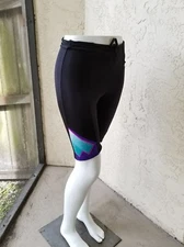 Vintage Louis Garneau High Rise Cycling Shorts Womens M Medium Black 