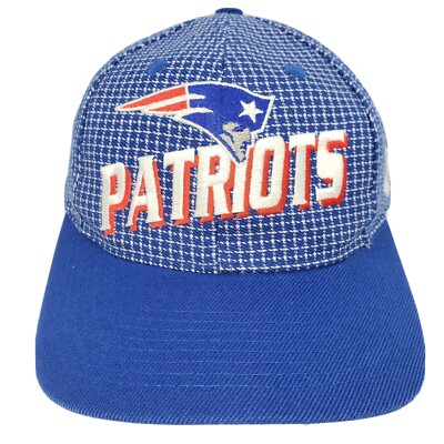 Vintage PATRIOTS ヴィンテージ　ペイトリオッツ　キャップ Vintage 90s New England Patriots Logo Athletic Grid Strapback Hat