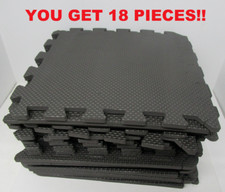 18pc Puzzle Mat Interlocking Tiles Size:11.8" x 11.8" x 0.4